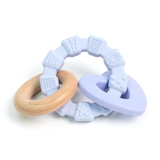 Heart-Wood Teether with Teething Ring