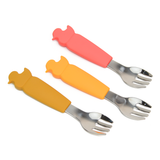 Animal-Handle Baby Forks (Duck)