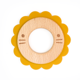 Lion Wood Silicone Teether