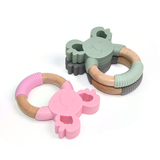 Wood Ring Silicone Koala Teether