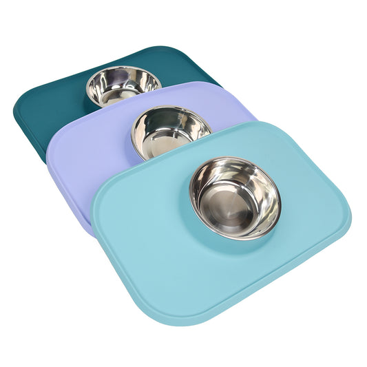 Pet Feeding Set with Removable Stainless Steel Bowl (400mL)