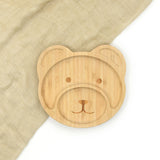 Bamboo Suction Plate for Kids – Bear Design