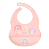 5-in-1 Silicone Baby Feeding Set, Pink