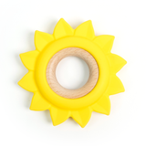 Sun-shaped Silicone Wood Teether