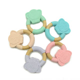 Elephant Silicone Wood Teether
