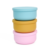 Silicone Baby Feeding Bowl with Lid (400mL)