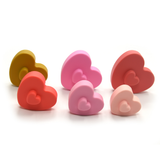 Silicone Heart-Shaped Building Blocks