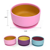 Silicone Double Color Baby Suction Bowl (450mL)