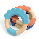 Lion-shaped Silicone Wood Teether