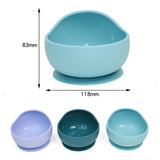 Silicone Anti-spill Baby Feeding Bowl with Suction Base (350mL)