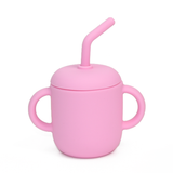 Silicone Kids Water Cup With Straw