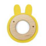 Bunny Wood Silicone Teether