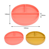 Silicone Round Divided Suction Plate