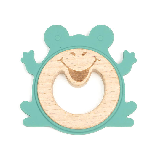 Frog Silicone Wood Teether
