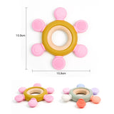 Baby Teether Rattle Wood Ring