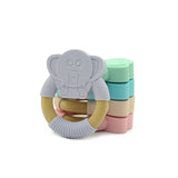 Elephant Silicone Wood Teether