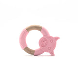 Tiger Silicone Wood Teether