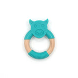 Tiger Silicone Wood Teether