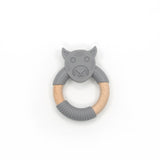 Tiger Silicone Wood Teether