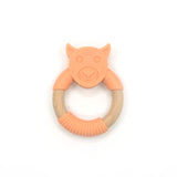 Tiger Silicone Wood Teether