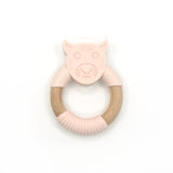 Tiger Silicone Wood Teether