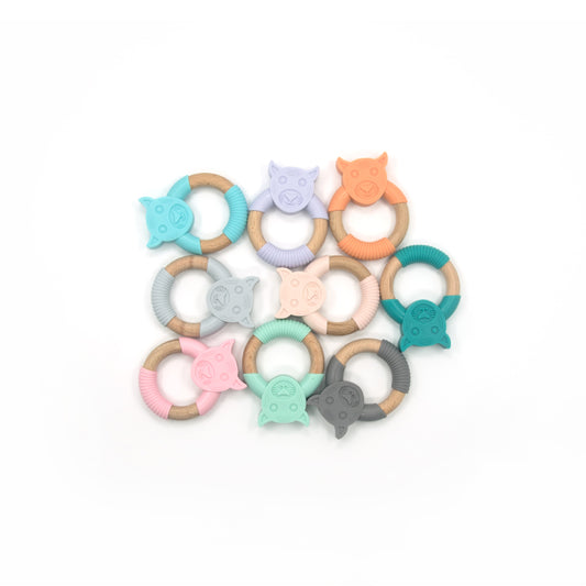 Tiger Silicone Wood Teether
