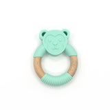 Monkey Silicone Wood Teether