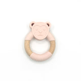 Monkey Silicone Wood Teether
