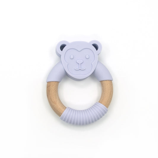 Monkey Silicone Wood Teether