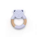 Monkey Silicone Wood Teether