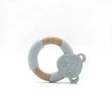Monkey Silicone Wood Teether