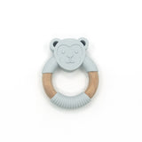 Monkey Silicone Wood Teether