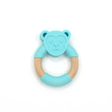 Monkey Silicone Wood Teether