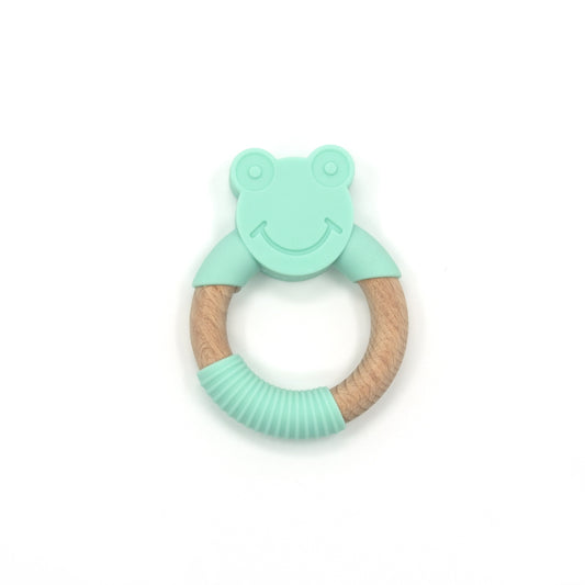 Frog Silicone Wood Teether