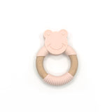 Frog Silicone Wood Teether