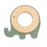 Elephant Wood Silicone Teether